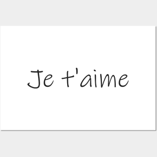 Je t`aime Posters and Art